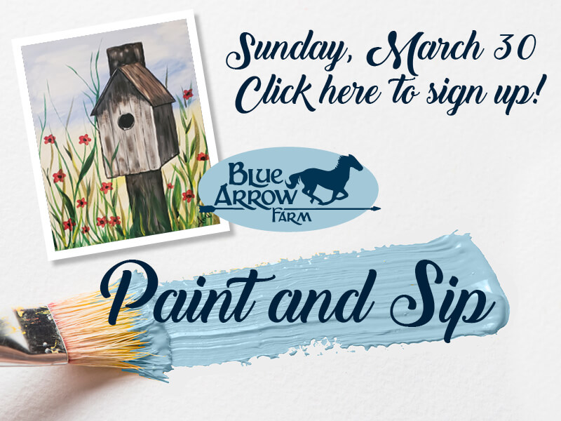 Paint and Sip • Sunday, March 30 • Click here to sign up!